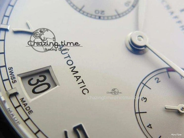 MIROTIME 0405 Bold Portuguese Real PR IW500704 ZF 1:1 Best Edition On Black Leather Strap A 7374